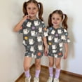 thumbnail image 6 of Grblisyd Girls Summer Outfits Size 10-12 Years Animal Print T-Shirts and Elastic Waist Shorts 2 Piece Outfit Kids Cute Clothing Sets, 6 of 7