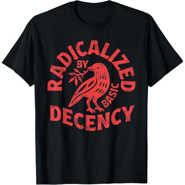 Floral Radicalized by Basic Decency Feminist Activist Gift Camiseta