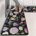 thumbnail image 2 of Kitchen Rugs Sets Of 2,Pioneer Flower Floral Print Pattern Anti Fatigue Kitchen Mat Rugs Non Slip Washable,Decorative Kitchen Floor Mats for Kitchen,Sink,Laundry,17"x47"+17"x47", 2 of 5