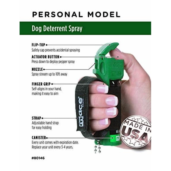 Mace Brand Muzzle Canine Repellent w/keychain 14 grams