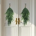 thumbnail image 6 of 2 Pcs Artificial Christmas Teardrop Swag, 28" Faux Pine Needles Teardrop Door Swag, Christmas Norfolk Greenery Teardrop Wreath for Xmas Holiday Door Table Mantle Fireplace Indoor Outdoor Decor, 6 of 6