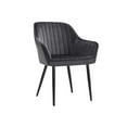 thumbnail image 1 of Boutique Home Velvet Dining Room Accent Chair with Armrests, 1 of 6