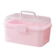 thumbnail image 2 of Contenedor de accesorios para el cabello cubierta transparente con cerradura desmontable para niños de baño 2 capas M Zulema Caja de almacenamiento de joyas, 2 of 7