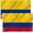 Polyester 2 Pack, variant on Anley Fly Breeze 3x5 Foot Colombia Flag - Vivid Color and UV Fade Resistant - Canvas Header and Double Stitched - Colombian National Flags Polyester with Brass Grommets 3 X 5 Ft