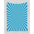 thumbnail image 1 of Sunburst Tapestry, Monochromatic Design of Nostalgic Sun Rays Illustration Symmetric Stripes, Wall Hanging for Bedroom Living Room Dorm Decor, 60W X 80L Inches, Blue and Pale Blue, by Ambesonne, 1 of 2