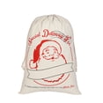 thumbnail image 1 of Bolsa de regalo de calcetín navideño Diseño con cordón Titular de juguete de caramelo Organizador de almacenamiento Bolsa de tela Tipo 4 Kearding HA000866-04B, 1 of 7