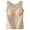 Khaki, variant on UJNDER Seamless Thermal Vest with Built in Bra Shapewear Base Layer Top for Warm Comfort Vest Tops for Women White XL
