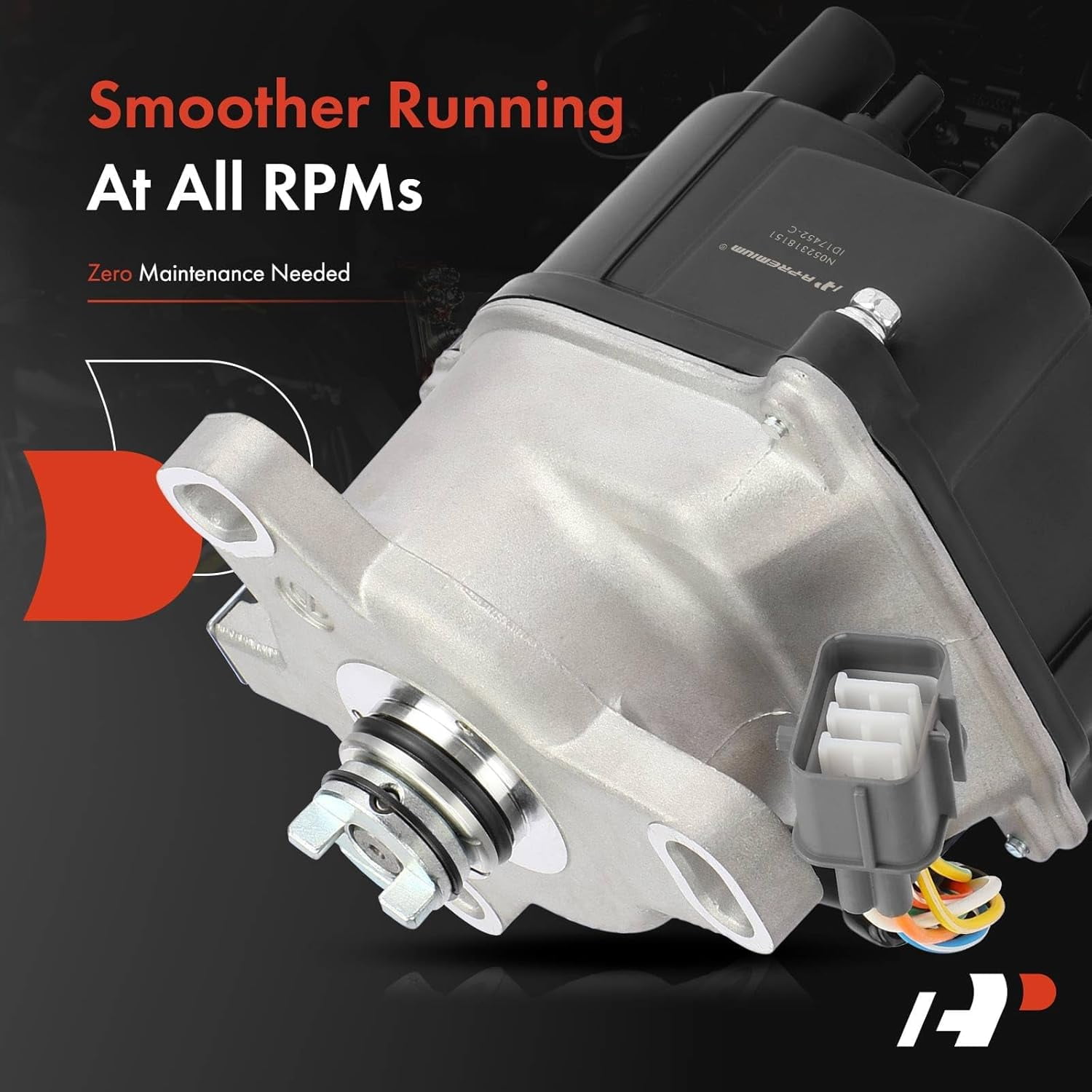 A-Premium Ignition Distributor with Cap & Rotor Compatible with Honda CR-V CRV 1999 2000 2001 L4 2.0L