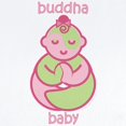 thumbnail image 2 of CafePress - Happy Buddha Baby Girl : Pink & Green Infant Bodys - Baby Light Bodysuit, Size Newborn - 24 Months, 2 of 4