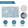 thumbnail image 6 of Blue White Starfish Placemats Set of 4, Coastal Ocean Summer Sea Nautical Placemats for Dining Table, Place Mats for Kitchen Tabletop, Waterproof Wipeable Dining Table Mats Set, 6 of 9