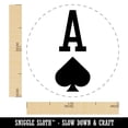 thumbnail image 2 of Ace of Spades Card Suit Rubber Stamp for Scrapbooking Crafting Stamping - Medium 1 Inch, 2 of 7