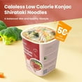 thumbnail image 3 of Caloless Konjac Shirataki Noodles, 6 Pack Low Calorie Pasta, Low Carb Beef Noodles, Healthy Keto & Paleo Friendly, Gluten Free Vegan Instant Cup Noodles (Beef Cup Soup), 3 of 7