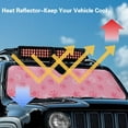 thumbnail image 4 of Uorisanigo Windshield Sun Shade for Jeep Wrangler JK JKU JL JLU 1997-2025 & Jeep Gladiator JT 2020-2024 Foldable Cute Pink Dog Paws Front Sunshade, Blocks UV Rays and Heat, Keep Interior Cool, 4 of 7
