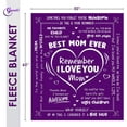 thumbnail image 3 of Gifts for Mom - Christmas, Mothers Day, Valentines Day, Birthday Gift for Mom from Daughter Son, Present for Mom, Unique Mom Gifts, Pregnant, Expecting New Mom Gifts - Throw Blanket 50x60, 3 of 5