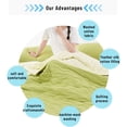 thumbnail image 4 of 59x79IN Cooling Comforter Soft Fluffy Throw Blankets Summer Blanket Comforter Cotton Air Conditioning Quilt Lightweight Summer Cold Thin Blankets Living Room Decor for Sofa, Couch, Bed, Camping, 4 of 9