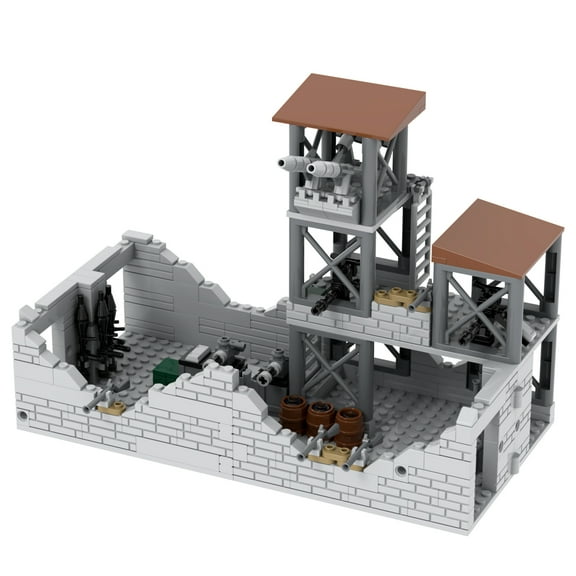 MOOXI WW2 Military Soldier Base Building Set,Classic Creative Building Blocks Children Kit,Gifts for Kids(347pcs)