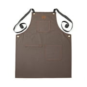 Outset Canvas Griller's Apron with Multi-Pockets, Brown