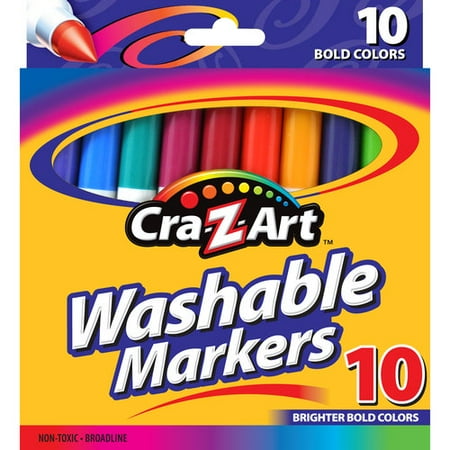 Cra-Z-Art Washable Bold Markers, 10ct - Walmart.com