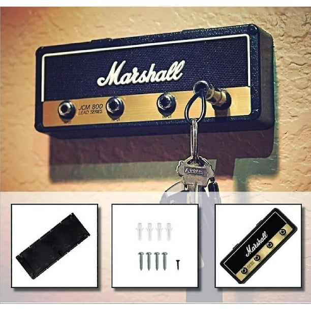 Marshall Porte-clés Jack Rack 2.0 Jcm800 Porte-clés Guitare Amplificateur  de Guitare Porte-clés Crochet Mural Homeware (Couleur : Keyholder Set  Black) 