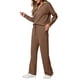 thumbnail image 2 of Conjuntos de Dos Piezas para Mujer, Moda de Otoño 2025, Pantalones Anchos, Conjunto de Estar por Casa, para Viajes y Vacaciones. Marrón M, 2 of 9