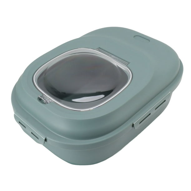 Recipiente De Almacenamiento De Alimentos De Arroz De Gran Plegable Con Taza De Medición Rueda Rodante Bin Sellable Container