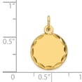 thumbnail image 3 of Charms Collection 14k Etched .011 Gauge Engravable Round Disc Charm, 3 of 3