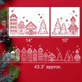 thumbnail image 2 of Plantillas navideñas Zosylley, 4 unidades, Xmas Village, 35 x 25 cm, 2 of 9