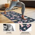 thumbnail image 4 of Dark Blue Princess Castle Pattern Hot Yoga Mat Towel Non Slip for Hot Yoga - Quick-Drying Yoga Mat Cover with 4 Corner Pockets with Travel Bag - Hot Yoga Towel Non Slip 74"x26", 4 of 6