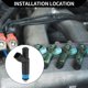 thumbnail image 2 of Inyector de combustible Unique Bargains No.4861238AC Boquilla de inyección de combustible para Dodge Grand Caravan 01-04 3.8L Negro, 2 of 7