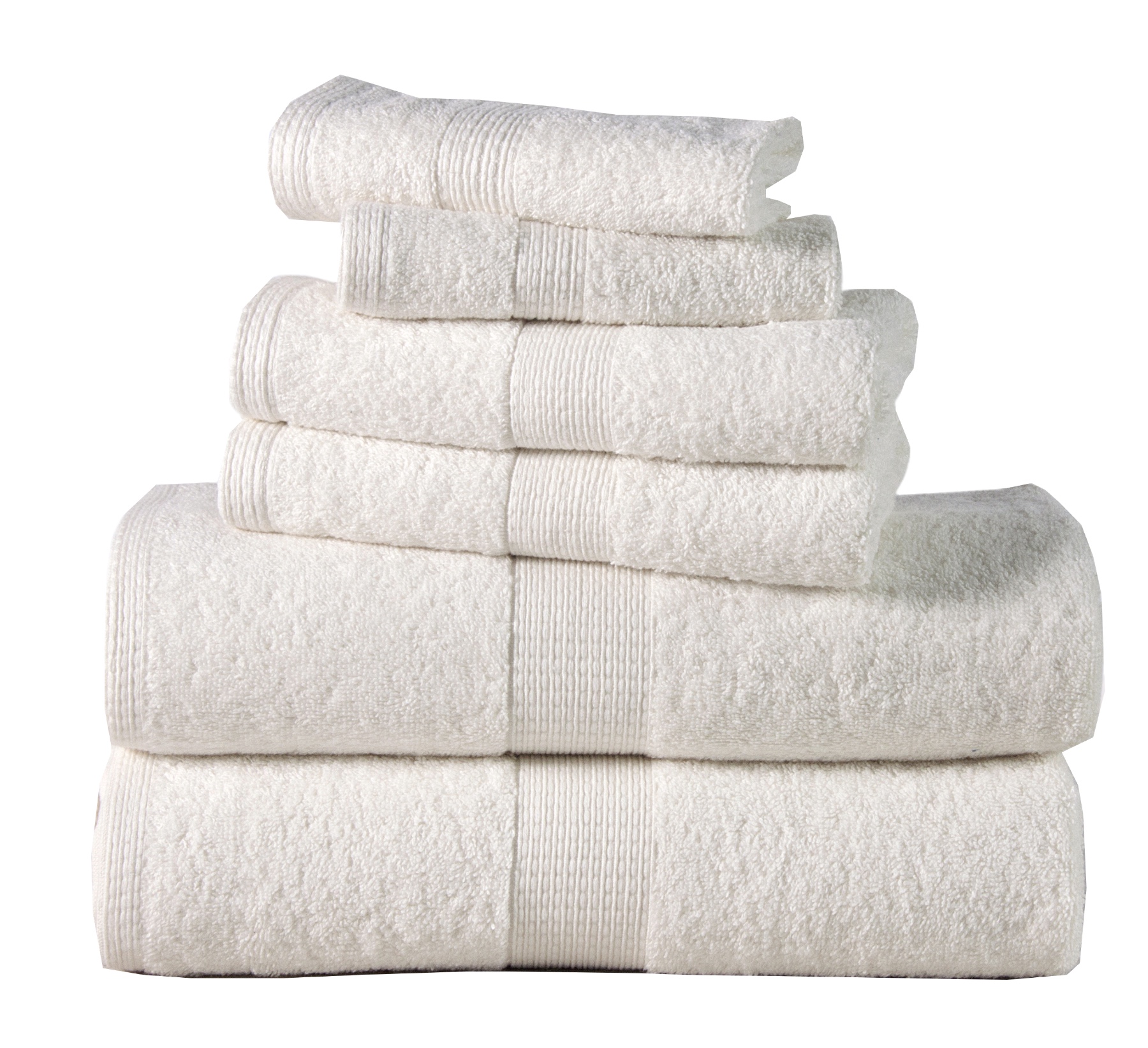 Addy Home Economic Collection 6 Piece Bath Towel, Hand Towel and