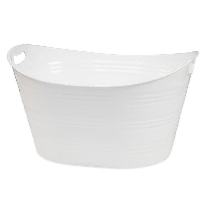 Creative Bath Storage Tub in White