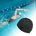 thumbnail image 2 of Unique Bargains 1 Pc Breathable Double Layer Swimming Cap Black, 2 of 6