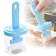 thumbnail image 2 of Silicone Pastry Basting Brush - 1Pc 6.7" Heat Resistant Brush for Baking Cooking Food, BPA Free Kitchen Brush for Sauce Butter Oil, with Sauce and Oil Bottle for Barbecue BBQ Grilling,Blue, 2 of 9