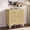 Natural Oak, variant on Jableast Fluted Arched Sideboard Cabinet with Storage, Modern Accent Storage Cabinet with Adjustable Shelves, Buffet Cabinet for Dining Room, Living Room, Kitchen & Entryway, Walnut
