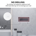 thumbnail image 3 of Guiyong 1 Pc No Drilling Wall-mounted Bathroom Toilet Cellphone Storage Rack Waterproof Phone Stand, 3 of 5