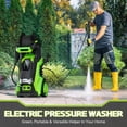 thumbnail image 6 of Electric Pressure Washer 5000PSI-Max 3.6GPM Power Washer Touch Screen Adjustable Pressure,4 Nozzles and 500ml Foam Cannon Power Washer Cleaning for Patio, 6 of 12