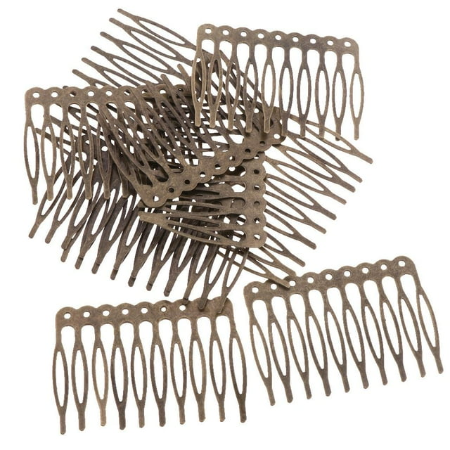 10 Pcs Peignes à Cheveux en Métal Simple Costume Créatif DIY - 5.6cm