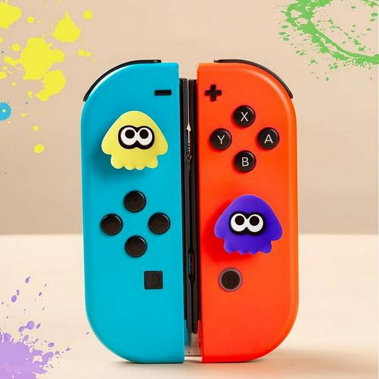 Silicone Splatoon Themed Poke Ball Joycon Thumb Grips, Joystick