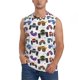 thumbnail image 1 of Fotbe Cartoon Monster Trucks1 Men's Camiseta sin Mangas Estampada para Hombres, Playera Casual para Gimnasio, Entrenamiento, Playa-X-Large, 1 of 7