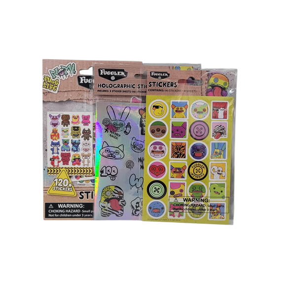 Fuggler Sticker Pack with 3 Sets of Stickers