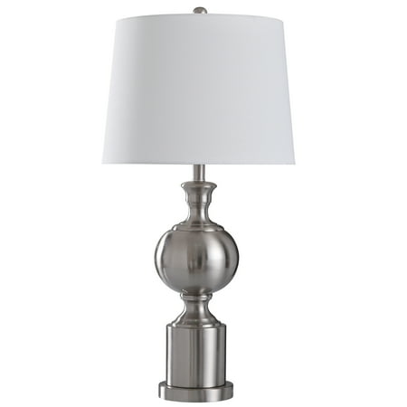 Transitional Still Life - Brushed Steel - 30in Transitional Promo Brushed Steel Metal Table Lamp