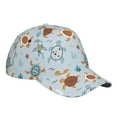 thumbnail image 3 of Daiia Sea Turtle print Baseball Cap Men Women Golf Dad Hat Adjustable Original Classic Low Profile Hat Unconstructed Plain Cap, 3 of 9