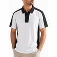 thumbnail image 4 of Rrxhxhs Golf Shirts for Men Color Block Collared Quarter Zip Short Sleeve Breathable Casual Athletic Tops,2XL, 4 of 6