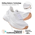 thumbnail image 5 of Slip in Women Hands Free Walking Shoes Wide Toe Box Arch Support with Metatarsal Pads Athletic Tennis Sneakers Slip on Breathable Plantar Fasciitis Orthopedic Thick Cushion Zero Drop Sole, 5 of 6