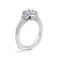 thumbnail image 3 of 1.10 Carat Brilliant Round Cut Real Diamond Elegant Three Stone Wedding Ring for Women Solid 18K White Gold Size 10, 3 of 8