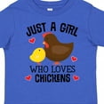 thumbnail image 4 of Inktastic Just a Girl Who Loves Chickens Girls Toddler T-Shirt, 4 of 5