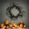 thumbnail image 7 of Halloween Dead Branch Bat Garland Black Bat Dead Branch Window Door Decoration Hanging Party Props For Halloween Thanksgiving Christmas(Black), 7 of 7