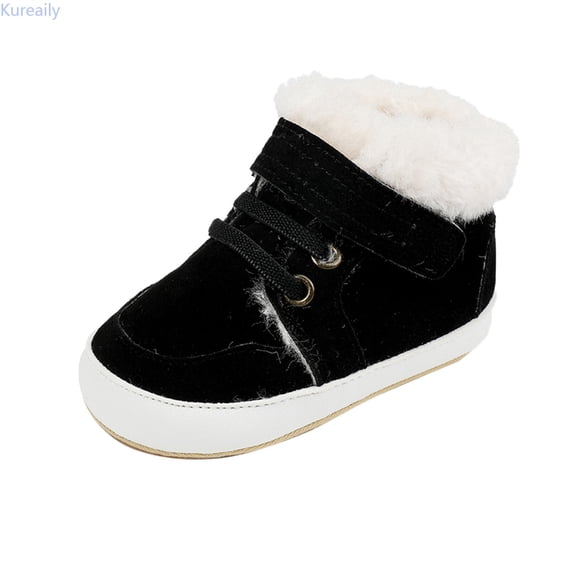 Kureaily Babys Autumn Winter Boys High Top Cotton Shoes Toddler 0-6 Months