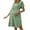 Green, variant on Maternity Dress for Women Maternity Button Down Shirt Dress V-Neck Short Sleeve Loose Casual Comfort Pregnancy Wear Maternity Clothes