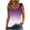 Purple, variant on Wo-Fusoul Women's Ombre V-Neck Sleeveless Tank Top, Casual Fashion Daily Wear